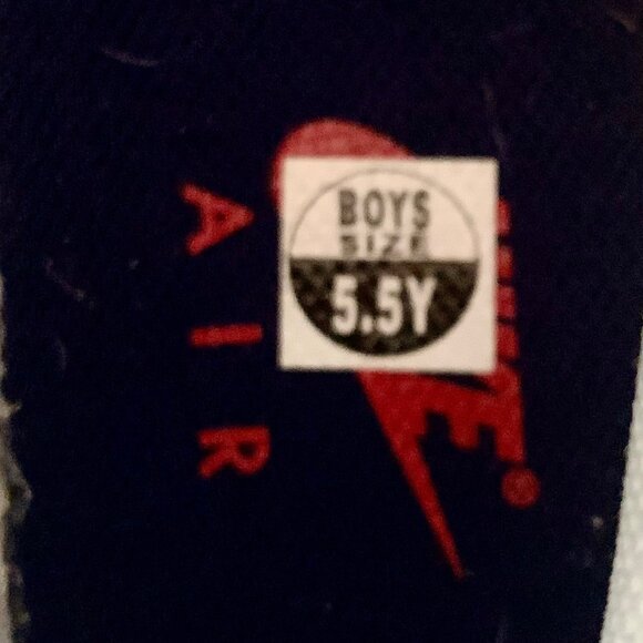 Nike Air Force 1 3D Chenille Swoosh Low Top Sneakers White Red 5.5Y Y2K Classic - Picture 12 of 12